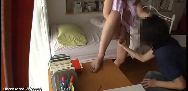  Japanese home teacher fucking shy student